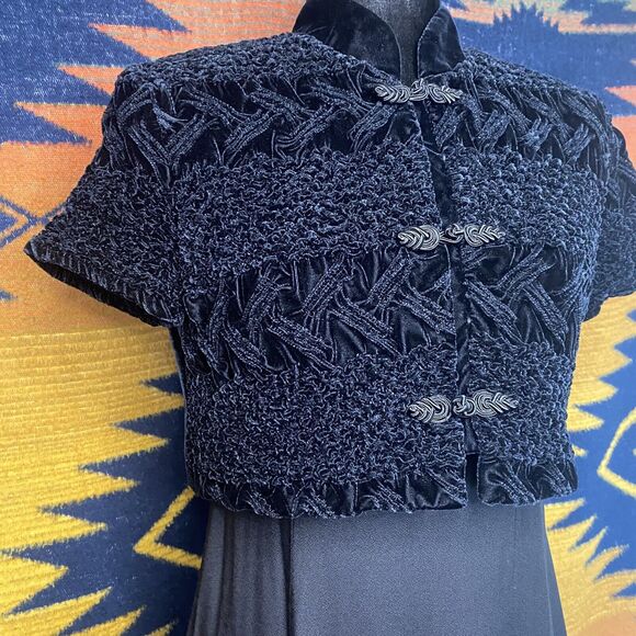 Vintage Petite Sophisticate Jacket Midi Dress. Size 6. USA. Whimsygoth. Bohemian - Picture 3 of 16